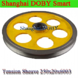 Elevator tension Sheave 250x20x6003 240 Mitsubishi speed governor tension device  Elevator parts